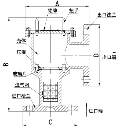 PCL型立式泡沫產生器結構圖